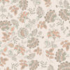 AMELIE BLOSSOM wallpaper cream background with pink and green and dark green flower design