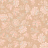AMELIE TERRACOTTA wallpaper light terracotta background with pink and green and beige flower design