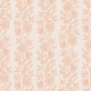 Dilys Peach Wallpaper cream background with terracotta flower and leaf pattern