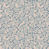 ELSIE TEAL wallpaper cream background with teal abstract flower design