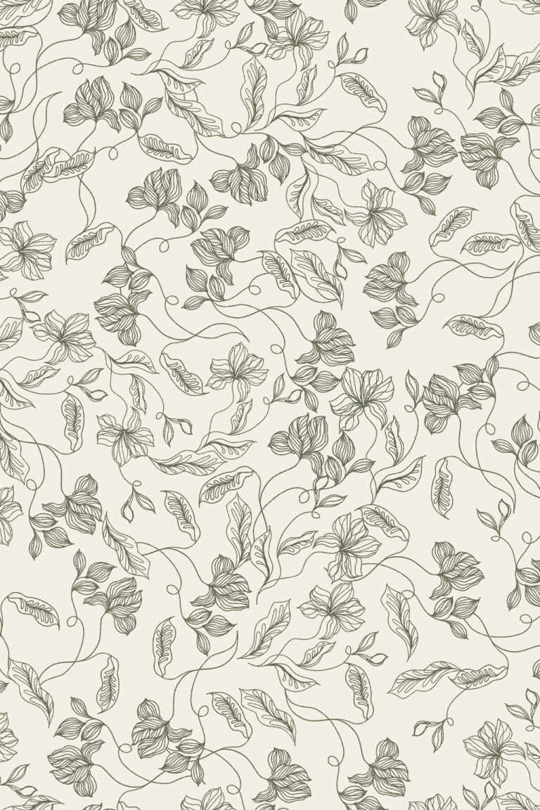 Elena Light Green Wallpaper cream background with light green floral design