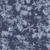 Mina dark blue wallpaper with light blue fern design