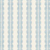 Rosalie Soft Blue Wallpaper with cream background and light blue repeating abstract pattern