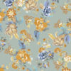 lottie light blue wallpaper withl ight orange blue and green floral design