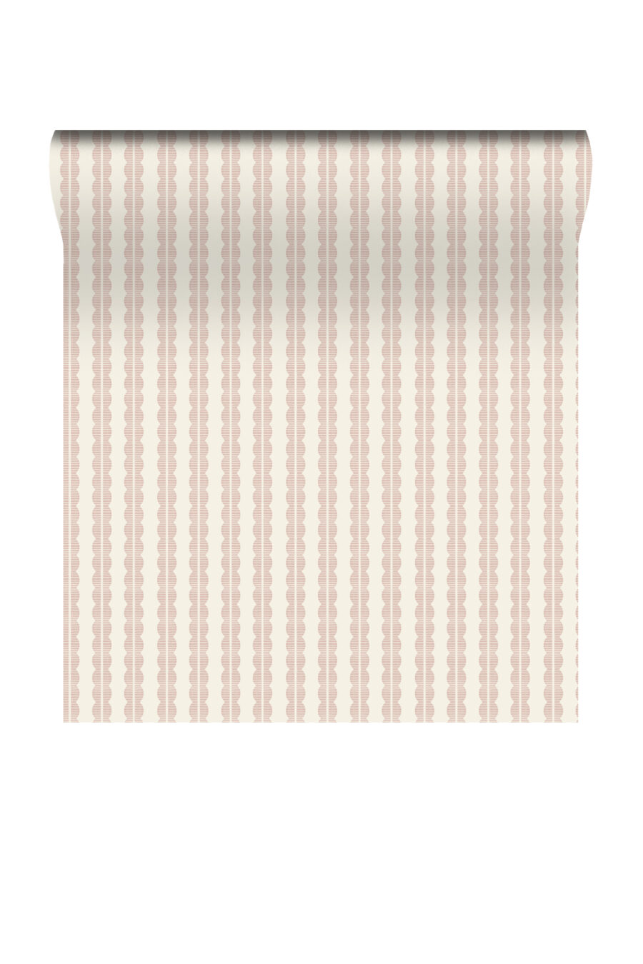 Delicate cream Rosalie wallpaper with light pink detail