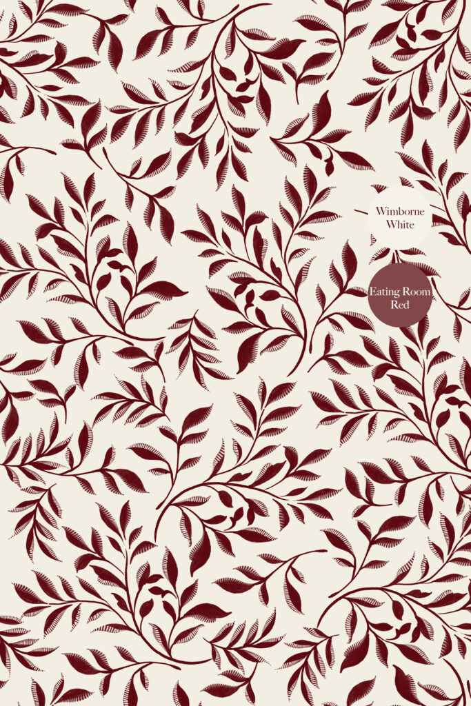 Marnie Curate Space wallpaper and farrow & ball paint colours