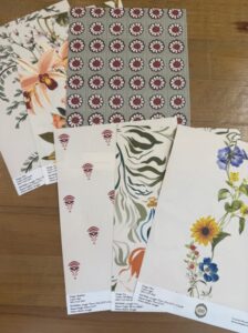 CS Samples Collection of wallpaper samples by Curate Space Hand Drawn Wallpaper
